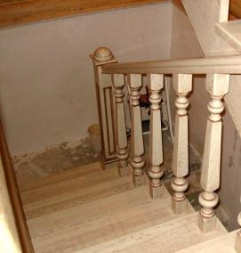 Деревянные балясины белые - тип 3