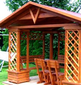 Деревянные беседки - тип 1