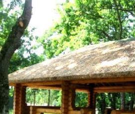 Деревянные беседки из оцилиндрованного бревна - тип 4