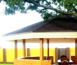 Деревянные беседки из оцилиндрованного бревна - тип 2