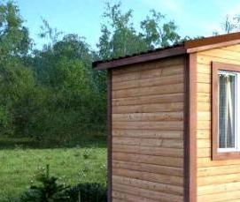 Деревянные бытовки от производителя - модель 1