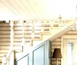 Деревянные лестницы в стиле «прованс» - модель 3