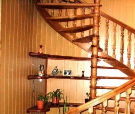 Деревянные маршевые лестницы - модель 4