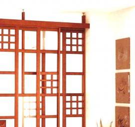 Деревянные межкомнатные перегородки раздвижные - вариант 4