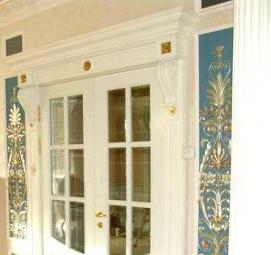 Деревянные межкомнатные перегородки со стеклом - вариант 2