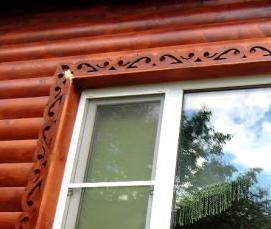 Деревянные наличники на пластиковые окна - тип 2