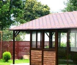 Деревянные окна для веранды на дачу - модель 3