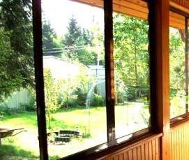 Деревянные окна на террасу на дачу - вариант 4