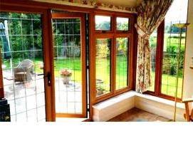 Деревянные окна на террасу на дачу - вариант 3