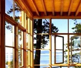 Деревянные оконные рамы для веранды - тип 4