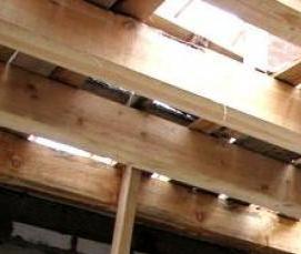 Деревянные опорные балки - тип 1