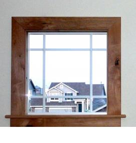 Деревянные откосы на окна наружные - вариант 1