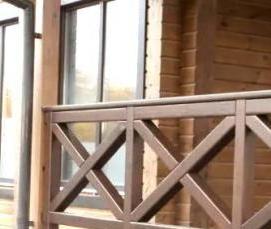 Деревянные перила для террасы - тип 1