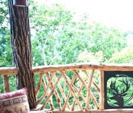 Деревянные перила для террасы - тип 3