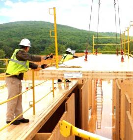 Деревянные плиты перекрытия - тип 1