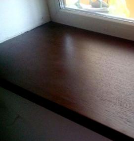 Деревянные подоконники из массива сосны - тип 1