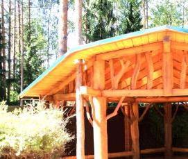 Деревянные резные беседки - вариант 3