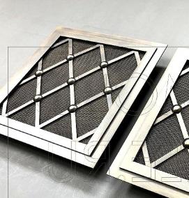 Деревянные вентиляционные решетки - вариант 3