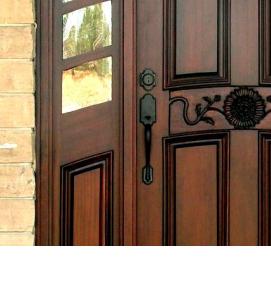 Деревянные входные двери для частного дома - вариант 2