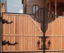 Деревянные  в гараж - вариант 3