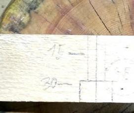 Деревянный брусок 30х30 мм - вариант 3