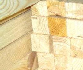 Деревянный брусок 50х50 мм - вариант 3