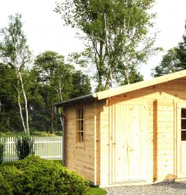 Деревянный хозблок для дачи - вариант 4