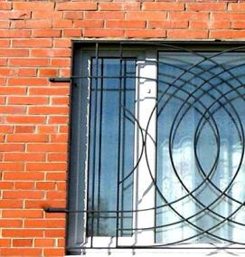 Деревянный окно решетка - вариант 1