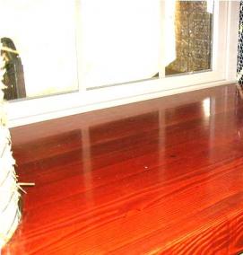 Деревянный подоконник для пластикового окна - вариант 4