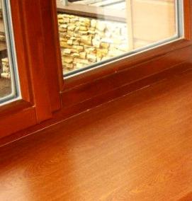 Деревянный подоконник для пластикового окна - вариант 2