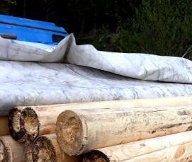 Деревянный шлагбаум - тип 1