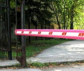 Деревянный шлагбаум - тип 3