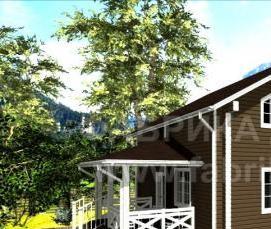 Деревянный сруб 9х9 м - модель 3