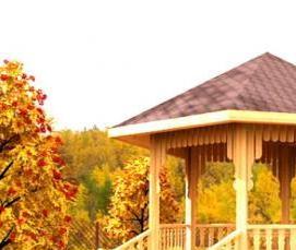 Дешевые беседки из дерева - тип 4