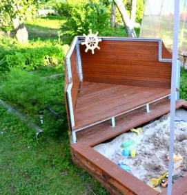 Детские песочницы для дачи - вариант 2