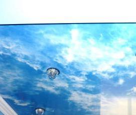 Детский потолок натяжной цветной - тип 3