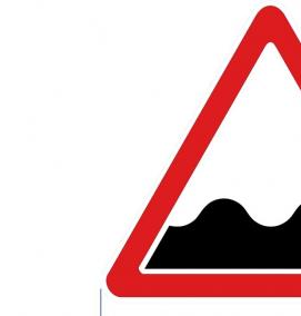 Дорожный знак неровная дорога - модель 2