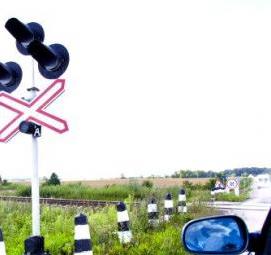 Дорожный знак железнодорожный переезд - вариант 2