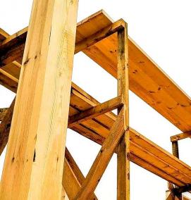 Дощатые леса строительные - вариант 1