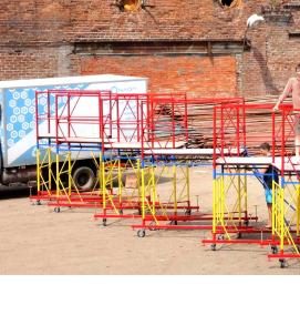 Дощатые леса строительные - вариант 2