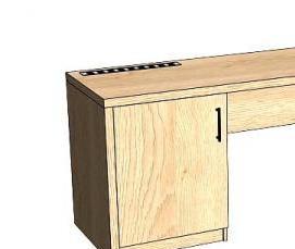 Дуб Гладстоун столешница - тип 3