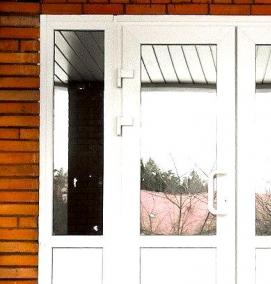 Дверь пластиковая глухая входная - модель 2