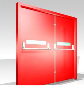 Дверь противопожарная одностворчатая - вариант 2
