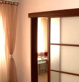 Двери купе белый глянец - модель 4