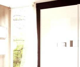 Двери купе белый глянец с зеркалом - вариант 2