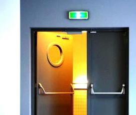 Двери маятниковые противопожарные двухсторонние - модель 1