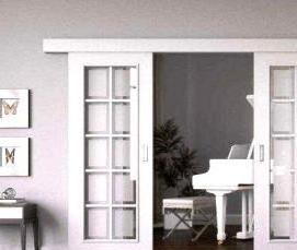 Двери межкомнатные двойные массив - вариант 4