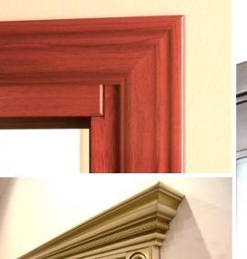 Двери межкомнатные с телескопической коробкой и наличниками - тип 4