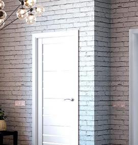 Двери межкомнатные серо белые - модель 2