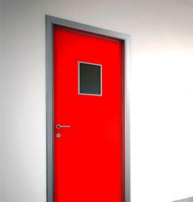 Двери противопожарные остекленные дпмо - модель 4